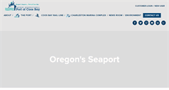 Desktop Screenshot of portofcoosbay.com