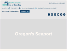 Tablet Screenshot of portofcoosbay.com